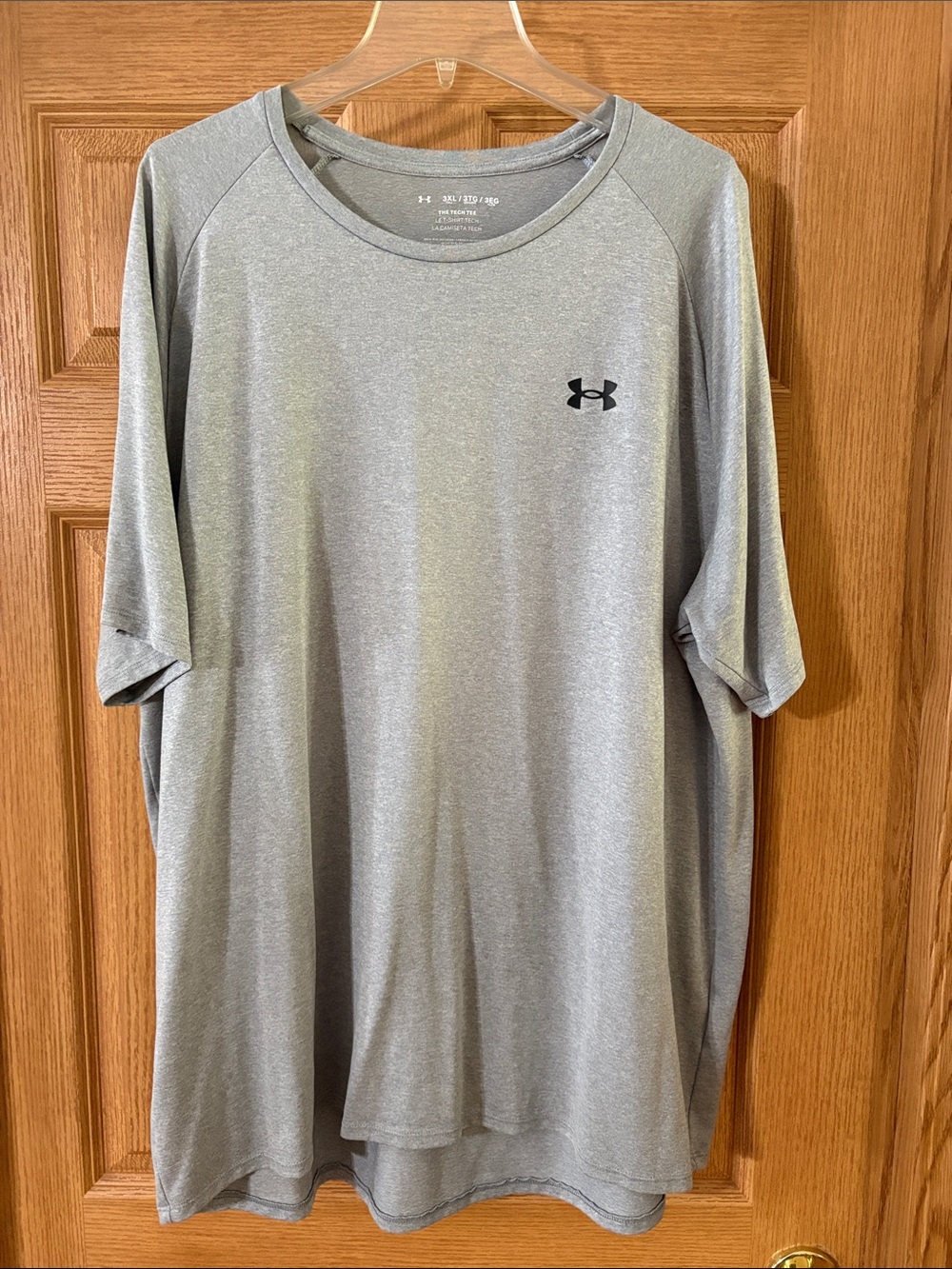 Under Armour Men's Light Gray Tech Short-Sleeve Athletic Tee